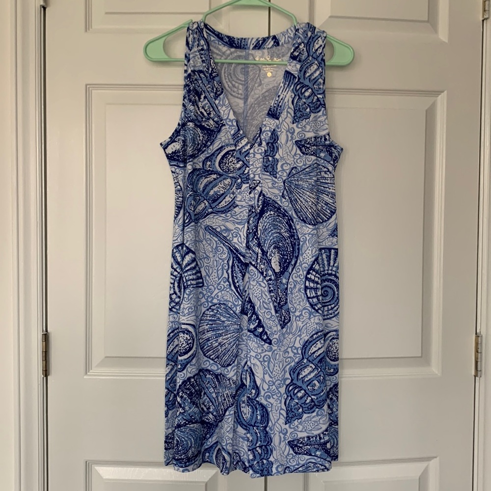 Shell Pattern Lilly Pulitzer Sleeveless Dress - image 1